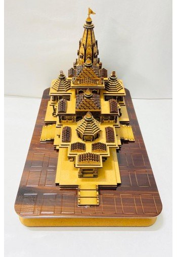 Wooden 3D Miniature of Shri Ram Mandir